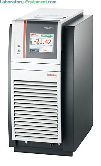 Presto A40 Temperature Control System by Julabo features a touchscreen, multiple data ports and an integrated programmer for versatile control | 2440-06 displayed