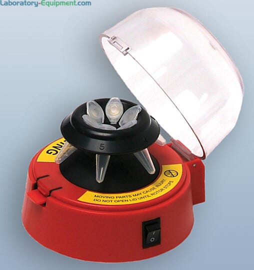 Ideal for quick spin-downs of micro samples  |  2812-00 displayed