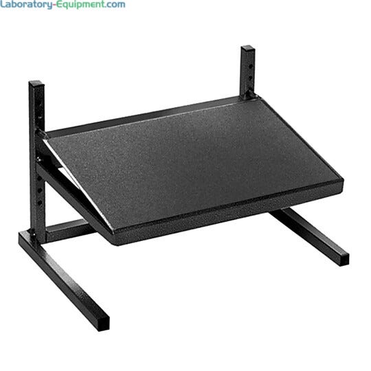 FS-1-06 Ergonomic adjustable footrest, black powder-coated frame, and 10" slope non-skid platform  |  2804-83 displayed