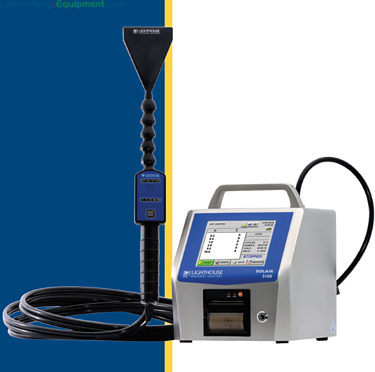 ScanAir for use with Solair particle counters (sold separately) has a 1.0 CFM flow rate; adjustable scan head and remote power button  |  1510-57 displayed