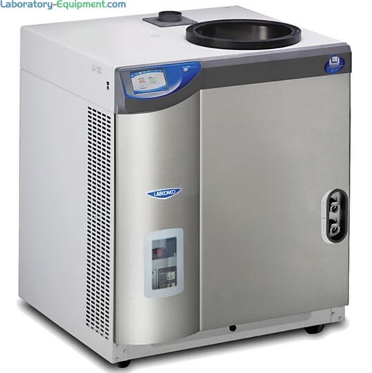 Labconco FreeZone 12-Liter -50°C Console Freeze Dryer for lyophilizing aqueous samples; stoppering tray dryer available with select models
