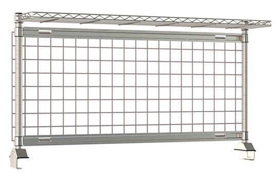 Designed to optimize workspace efficiency, the included shelf and SmartWall Grid ensure essential items stay within reach   |  1542-46 displayed