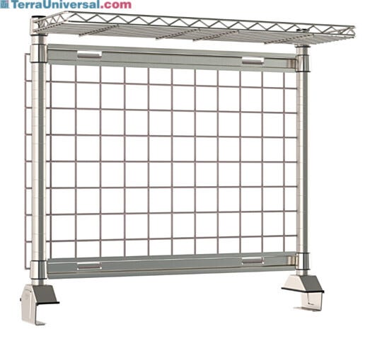 Designed to optimize workspace efficiency, the included shelf and SmartWall Grid ensure essential items stay within reach | 1542-44 displayed