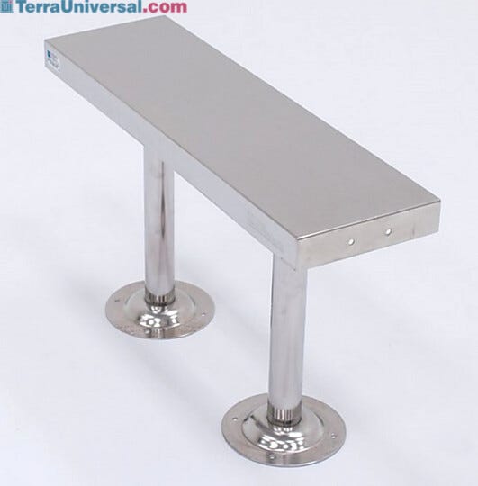 Stainless Steel Floor Mounted Modular Bench  |  9599-00-2 displayed