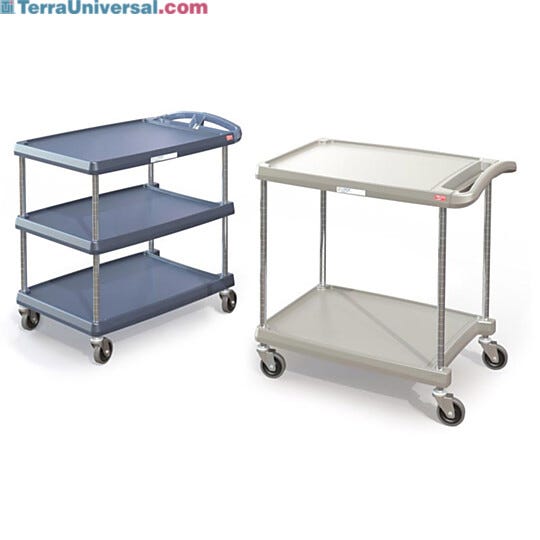 InterMetro two or three tier shelf utility cart with Microban protection  |  1532-13A displayed