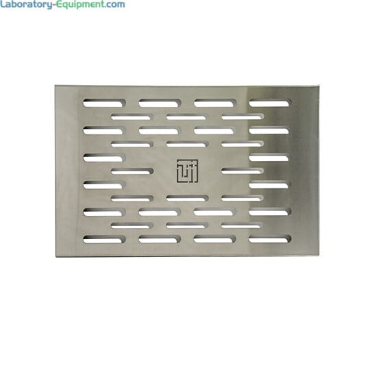 304 stainless steel perforated shelf for 40" shelf-only garment storage cabinets  |  4101-86B displayed