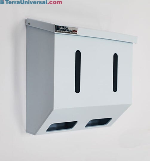 2 Chamber Polypro Glove Dispenser | 4952-76 displayed