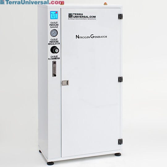 Portable Nitrogen generator, 24"W x 12"D x 49.25"H, with compact footprint produces up to 99% pure N2 gas  |  2700-11B displayed