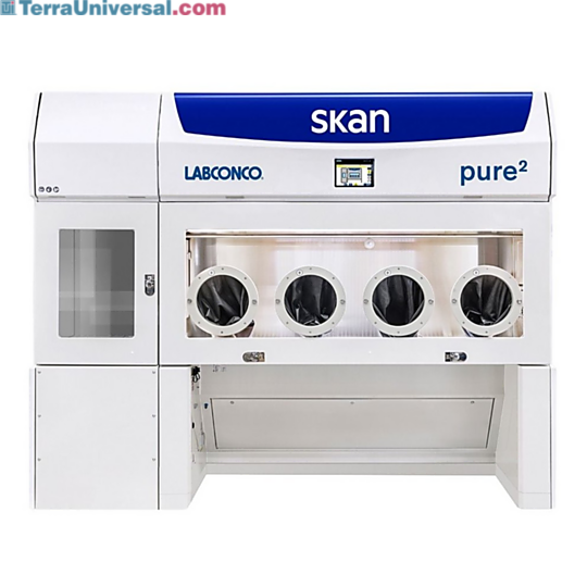 Modular GMP and FDA 21 CFR Part 11 compliant Pure2 Aseptic Isolator with Four Glove Ports by Labconco provides Grade A (ISO Class 5) unidirectional airflow