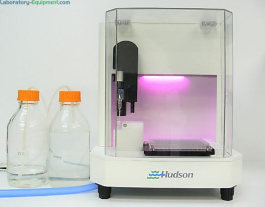 Rapid pH Automatic pH Instrument with probe by Hudson Robotics simultaneously measures up to 96 samples | 3030-52 displayed