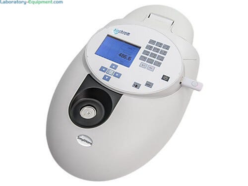 SimpliNano Spectrophotometers with a built-in sample port and a fixed pathlength for micro volume measurements of nucleic acid and protein samples from with 1 t | 5103-PP-08 displayed