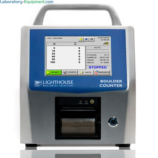 Portable model with a 5.0 - 100.0 um size range, a 28.3 LPM flow rate and a lighter Extreme Life Laser Diode Technology; with OPC server  |  1510-45 displayed