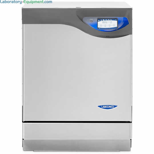 SteamScrubber Labware Washers, designed for wide-neck glassware and beakers, heat up to 199° F (93° C) and includes upper and lower stainless steel racks