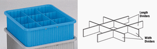 Forms storage compartments to fit parts of varying sizes  |  6008-07 displayed