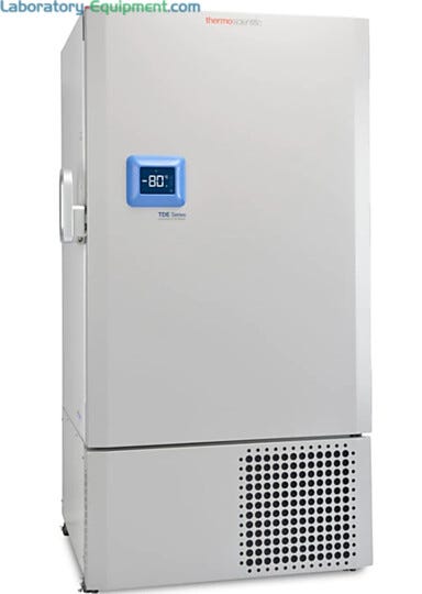 TDE Series Ultra-Low Temperature Freezers are FDA Class II medical devices for use in white blood, skin, bone and plasma storage; in four capacity sizes