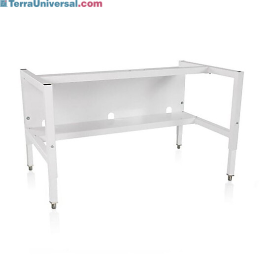 Welded and Non-Welded Telescoping Base Stand with Leveling Feet and Shelf by Labconco compatible with Logic BSCs manufactured after September 2024