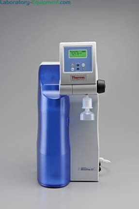 Barnstead MicroPure Water Purification System with variable speed dispensing and options for UV, UF, UV/UF models to achieve specific water purity | 3614-PP-03 displayed