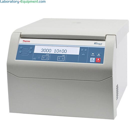 Heraeus Megafuge 8 centrifuge from Thermo Fisher is designed for clinical and research labs | 1716-01 displayed