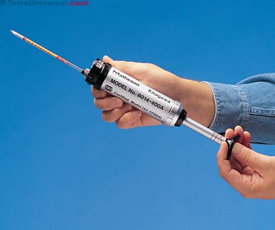 Detects and measures hazardous gases and vapors  |  9002-00 displayed