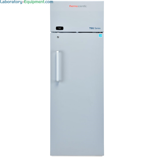 12.0 cu. ft. TSG1205SA Solid Door Lab Refrigerator by Thermo Fisher Scientific with a 2–8°C temperature range features insulated doors and heat-free defrost
