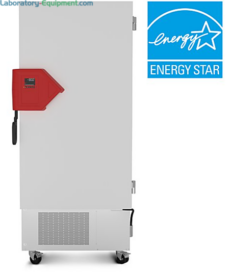 Energy-efficient 16.8 cu. ft. UFV Ultra-Low Temperature Freezer by BINDER with R-290 and R-170 with detachable inner doors and stainless steel interior | 6707-94 displayed