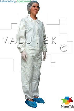 Cleanroom contamination control disposable coverall designed for extra roominess and comfort  |  5605-74 displayed