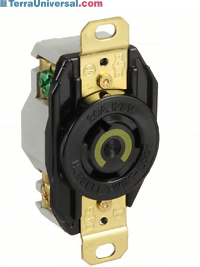 These single-outlet receptacles support one electrical plug and are used to designate circuits for appliances or equipment | 6703-89 displayed