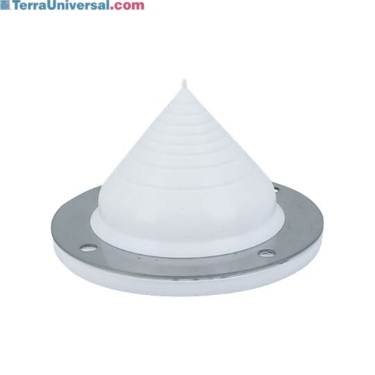 The silicone wall boot 4" W x 4" D x 2" H forms a flexible and sanitary seal, and can be cut to custom sizes | 2900-63 displayed