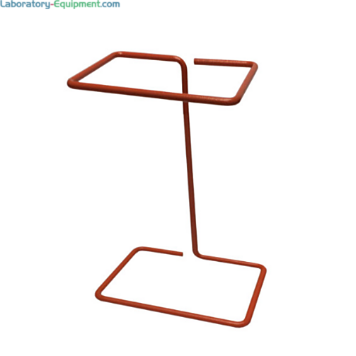 Wire Rack Stand holds 0.43-gallon (8.5" x 11") Biohazard Bags (A9004R) by MTC Bio; A9004-WR  |  5707-06 displayed