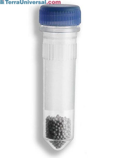 Small Beads are ideal for small samples, where as large beads are ideal for larger samples  |  2826-06 displayed