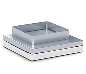 Stainless steel draft shield frame has no glass components