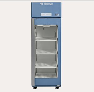 Energy Star HLR113-GX (13.3 cu. ft.) Horizon Lab Refrigerator by Helmer Scientific with 1 glass door, digital microprocessor, OptiCool and 4 ventilated shelves | 6707-34A displayed