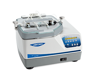 RapidVap N2/48 Dry Evaporators combines nitrogen blow down, vortex motion and heat to evaporate up to 48 samples at once; select models with RS-232 Link  |  6921-PP-01 displayed