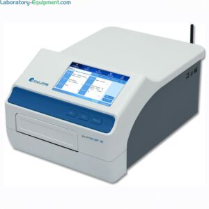 SmartReader 96 with a 7" touchscreen interface displays plate layout, measurement results and graphical layouts: easy-to-use and ideal for COVID-19 research | 2824-16-220 displayed