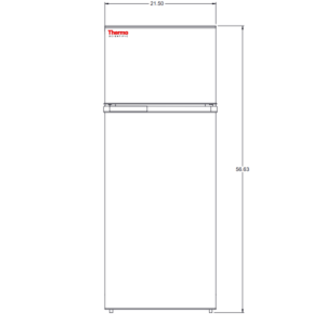 7.1 cu. ft. TSV07CPSA Combo Refrigerator/Freezer by Thermo Fisher Scientific; SNAP-Compliant model includes 3 adjustable shelves and 1 drawer | 1720-08A displayed