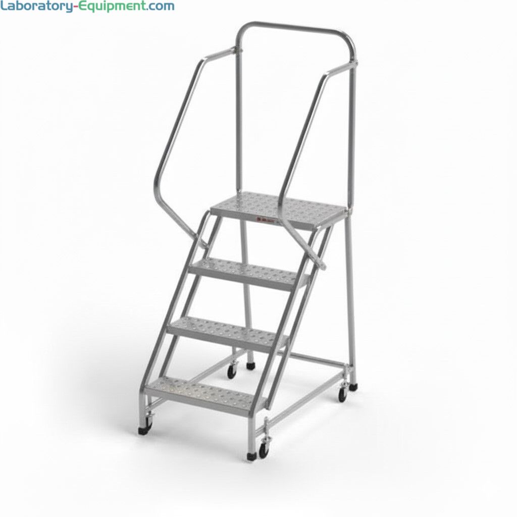 4 Steps Easy-Climb 304 or 316L SS Ladder with Diamond Plating Tread ...