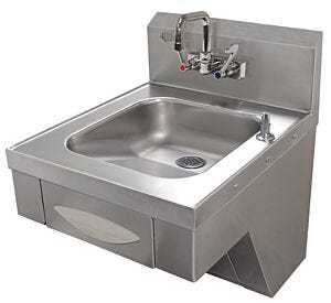 Laboratory Sink; ADA Compliant, Soap & Towel Dispenser, Splash Mounted Faucet, 14" x 16" x 5" Bowl, Advance Tabco