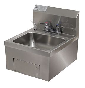 Laboratory Sink; Soap & Towel Dispenser, Deck Mounted Faucet, 10" x 14" x 5" Bowl, Basket Drain, Advance Tabco