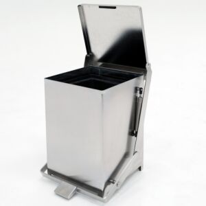 Waste Receptacle; Step-On, 304 SS, 12"W x 12"D x 17"H, 7 gal, BioSafe®