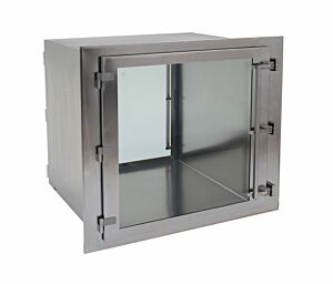 Pass-Through; BioSafe® CleanMount, 24" W x 24" D x 24" H ID, Center Wall Mount, 304 or 316 Stainless Steel