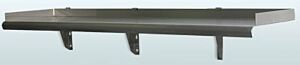 Shelf; Solid, 304 Stainless Steel, 60"W x 12"D, 270 lbs, Eagle Group, Snap-n-Slide Wall Mount
