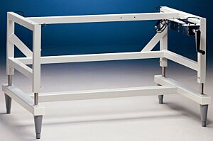 Base Stand; Manual Hydraulic Lift, for 3'W Purifier Logic+, 25.5" - 34.5" Working Height, 40" W x 34" D x 25.5" H, Fixed Feet