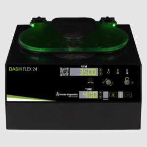 DASH Flex 24 Programmable STAT Centrifuge by Drucker Diagnostics with rotor and tube holders, 00-184-009-000