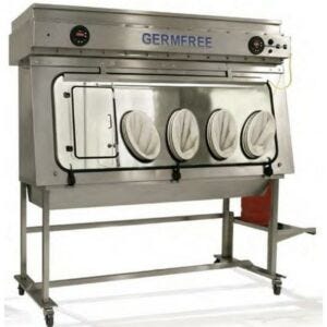Compounding Aseptic Isolator; VersaFlow, 304 Stainless Steel, 92" W x 32" D x 79.5" H, 4 Glove Ports, GermFree, 115 V