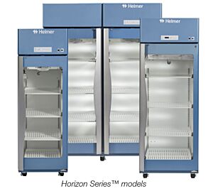HLR256-GX Horizon Medical-Grade Upright Laboratory Refrigerator, Helmer Scientific, 56 cu. ft., 2 Dual Pane Glass Doors, 115/240 V, 5113256-1
