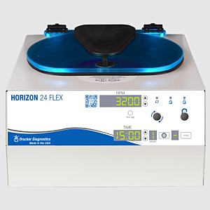 Horizon 24 Flex Programmable Routine Centrifuge with rotor and tube holders, 24 x 75-100 mm, 2,000 xg, Drucker Diagnostics, 00-384-009-000