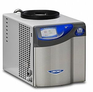 Freeze Dryer; Benchtop, 2.5L, -84°C, PTFE-Coated Collector, Cart, Labconco, FreeZone, 120 V, Teflon