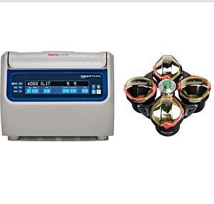 Centrifuge Package; Megafuge ST1 Plus, Ventilated, Benchtop, Blood Sample Processing, TX-400 Swing-Out Rotor, Thermo Fisher, 120/240 V