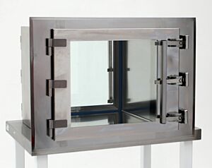 Pass-Through; BioSafe® CleanMount, 18" W x 18" D x 16" H ID, Center Wall Mount, 304 or 316 Stainless Steel