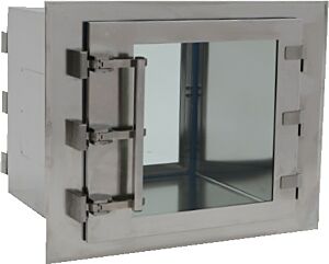 Pass-Through; BioSafe® CleanMount, 18" W x 24" D x 18" H ID, Flush Wall Mount, 304 or 316 Stainless Steel